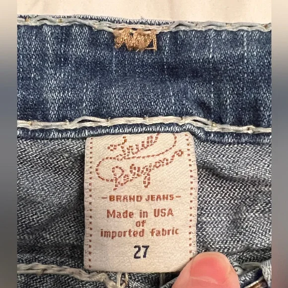 Vintage Y2K True Religion Joey Super T Low Rise Flare Women’s Jeans Size 27 - Picture 5 of 14